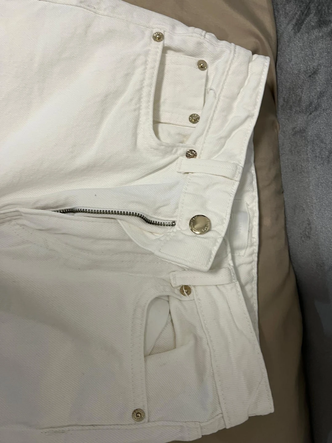H&M White Wide-Leg Jeans Size 2 - photo 2