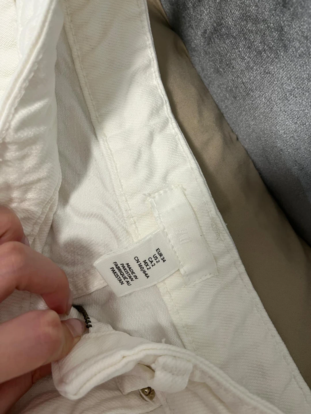 H&M White Wide-Leg Jeans Size 2 - photo 4
