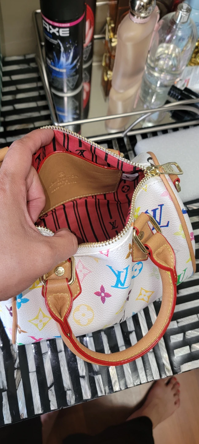 Louis Vuitton Speedy Nano Bag - White Multicolore - photo 3