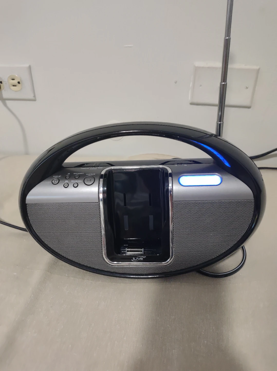 iLive Boombox with Radio and Docking Station