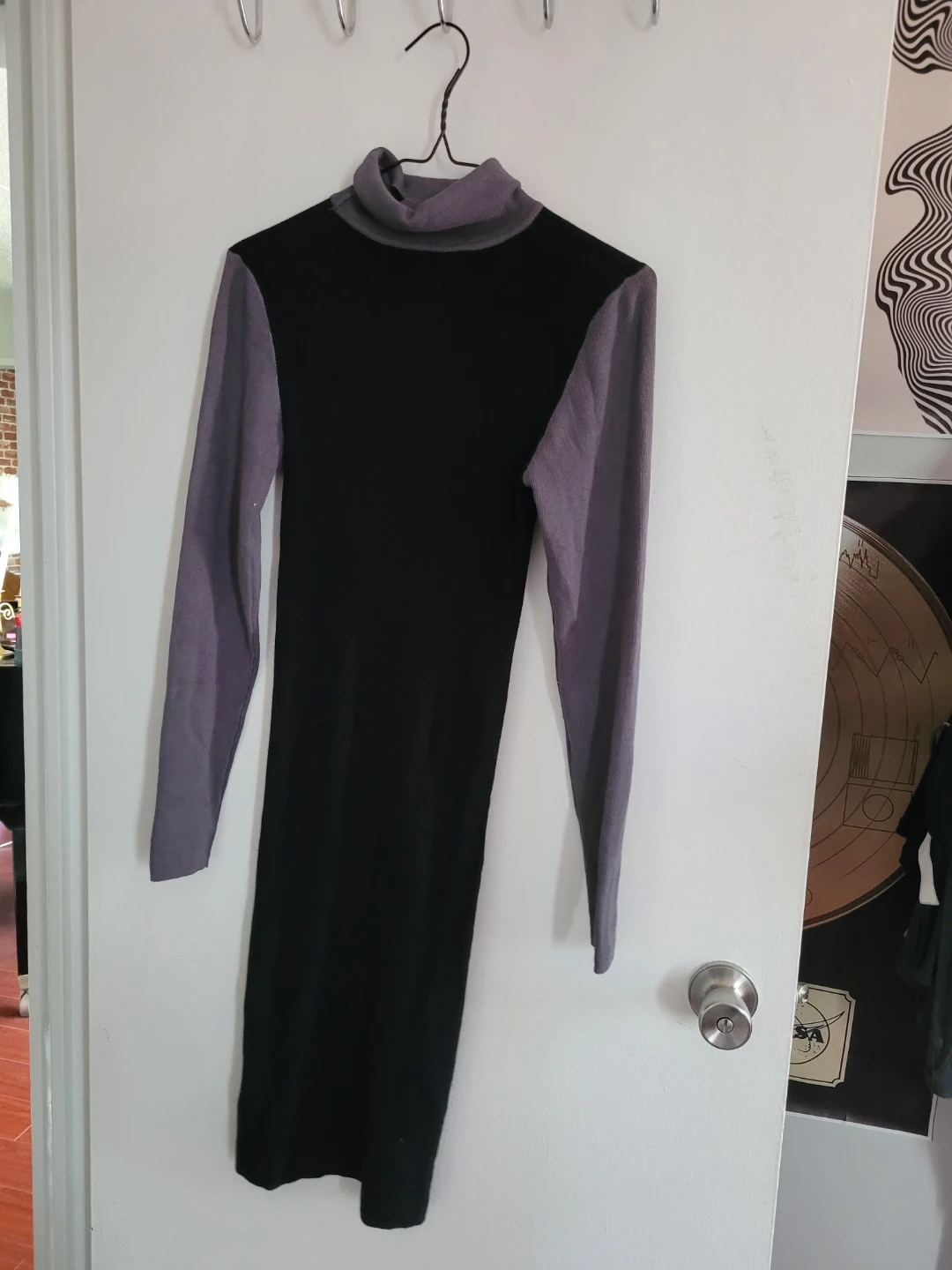 Turtleneck Dress - Black & Grey - photo 2