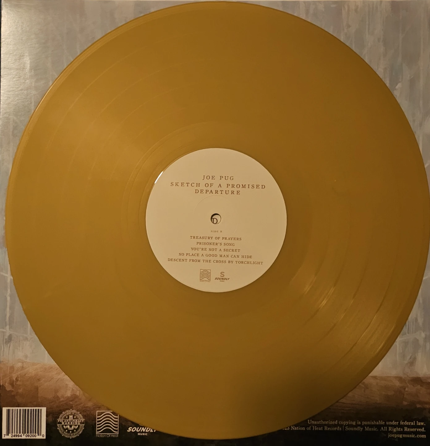 Joe Pug 1st pressing pre order SIGNED - photo 3
