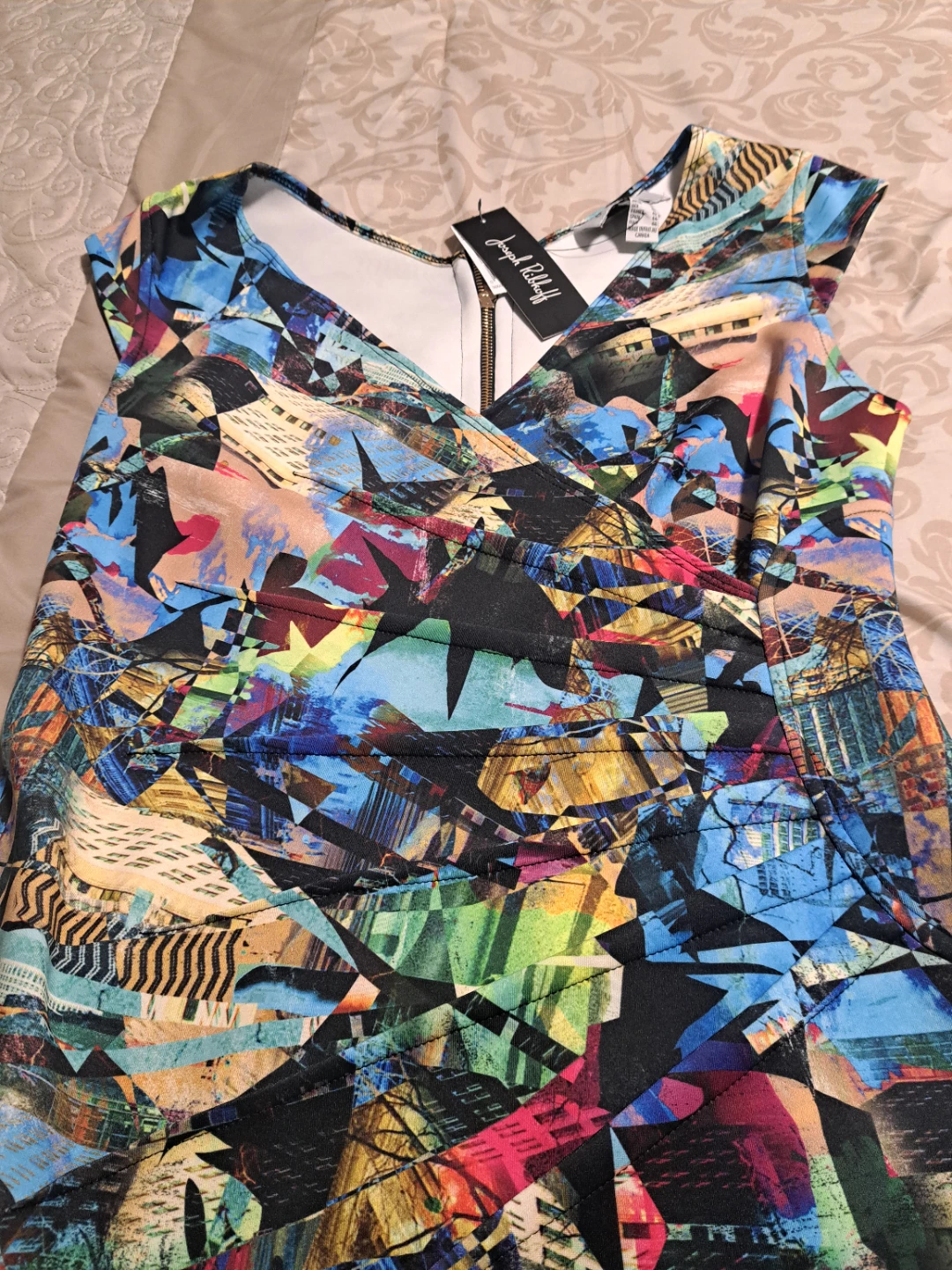 Joseph Ribkoff JR Dress Print 12 Blue - photo 5