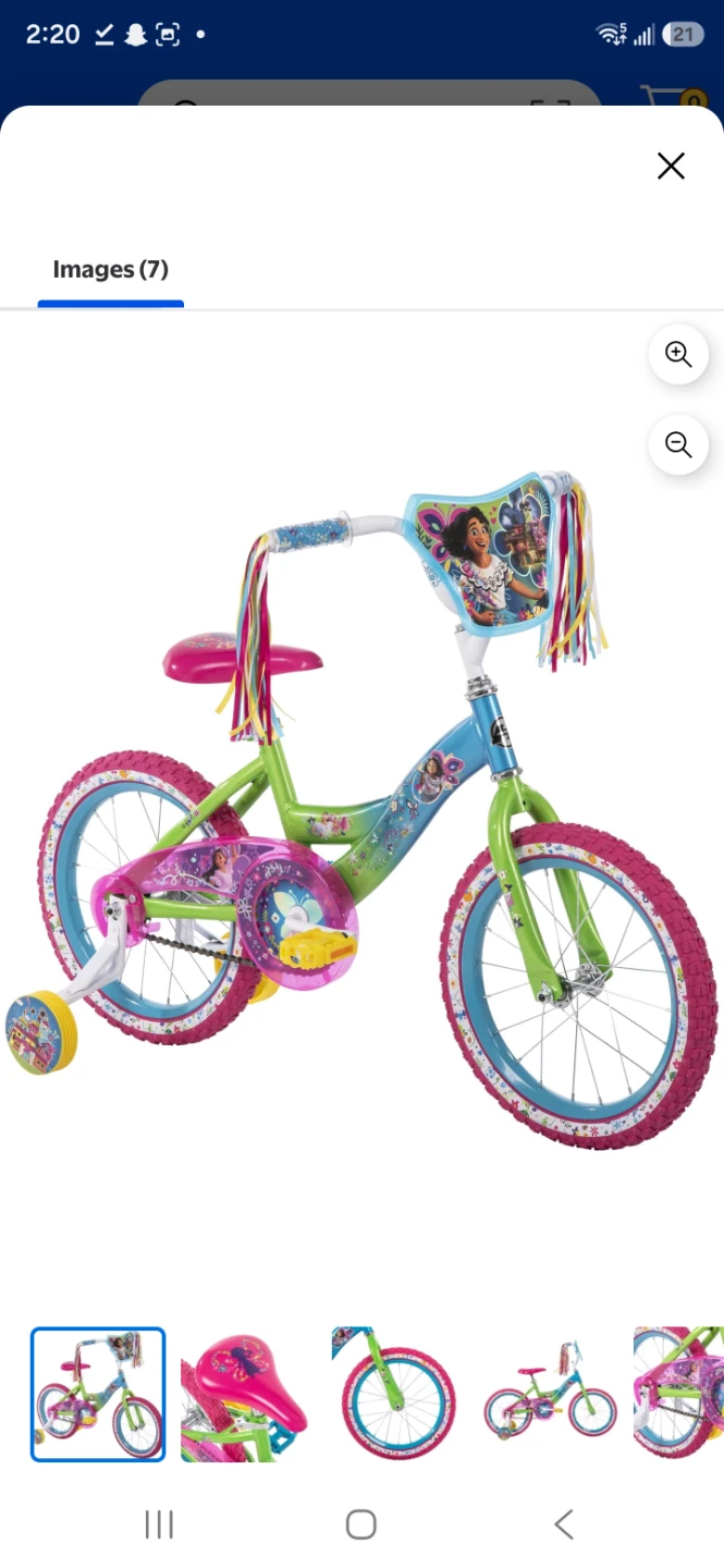 16 inch cycle/bike for girls by Disney
