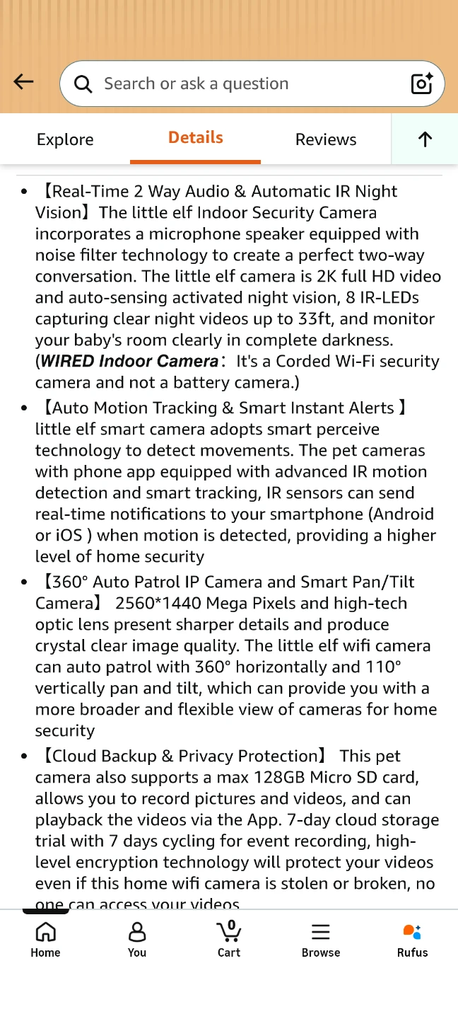 Littlelf 2K Indoor Security Camera - photo 3