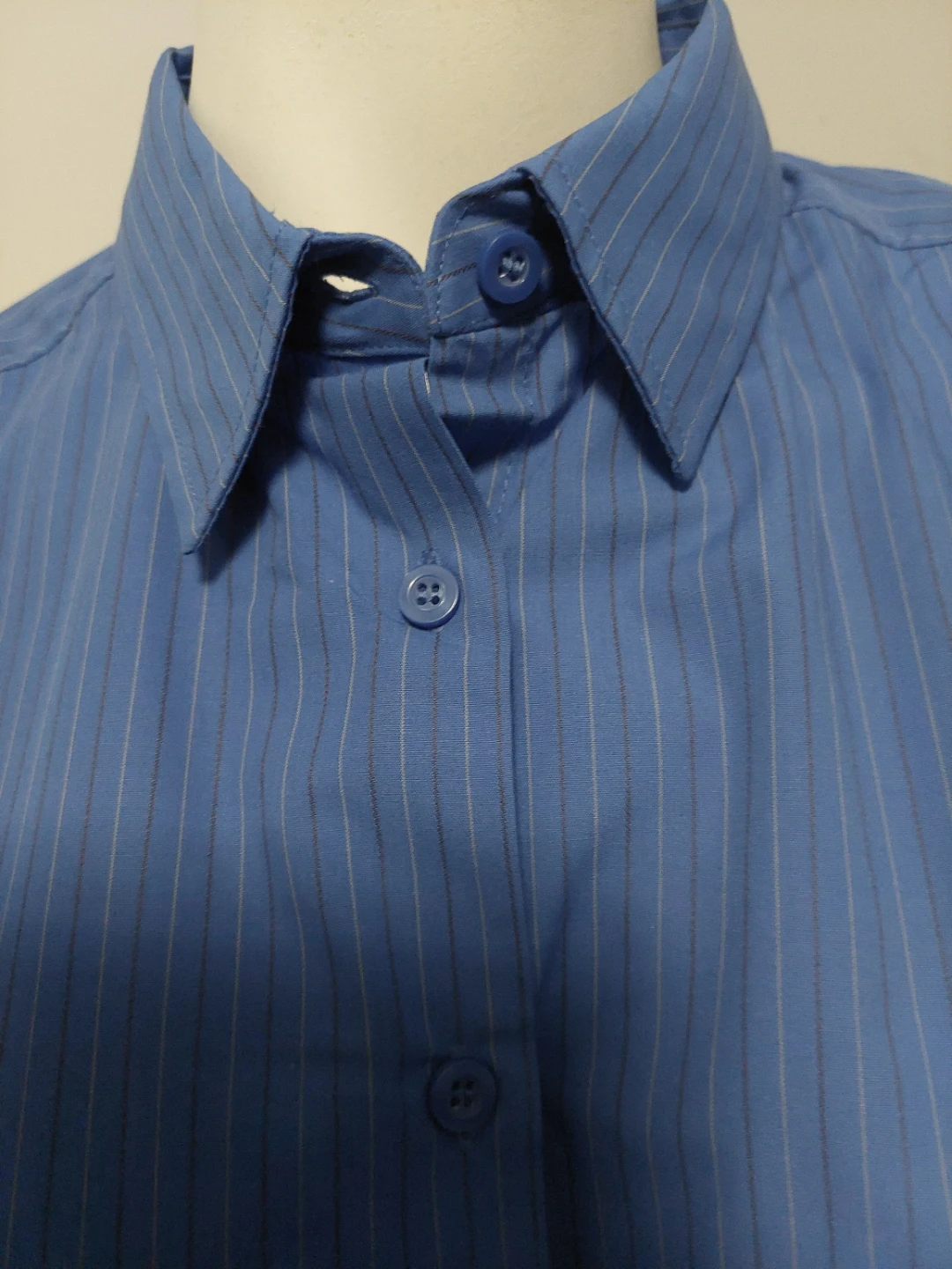 NWT North End Blue Pinstripe  Shirt Medium - photo 3