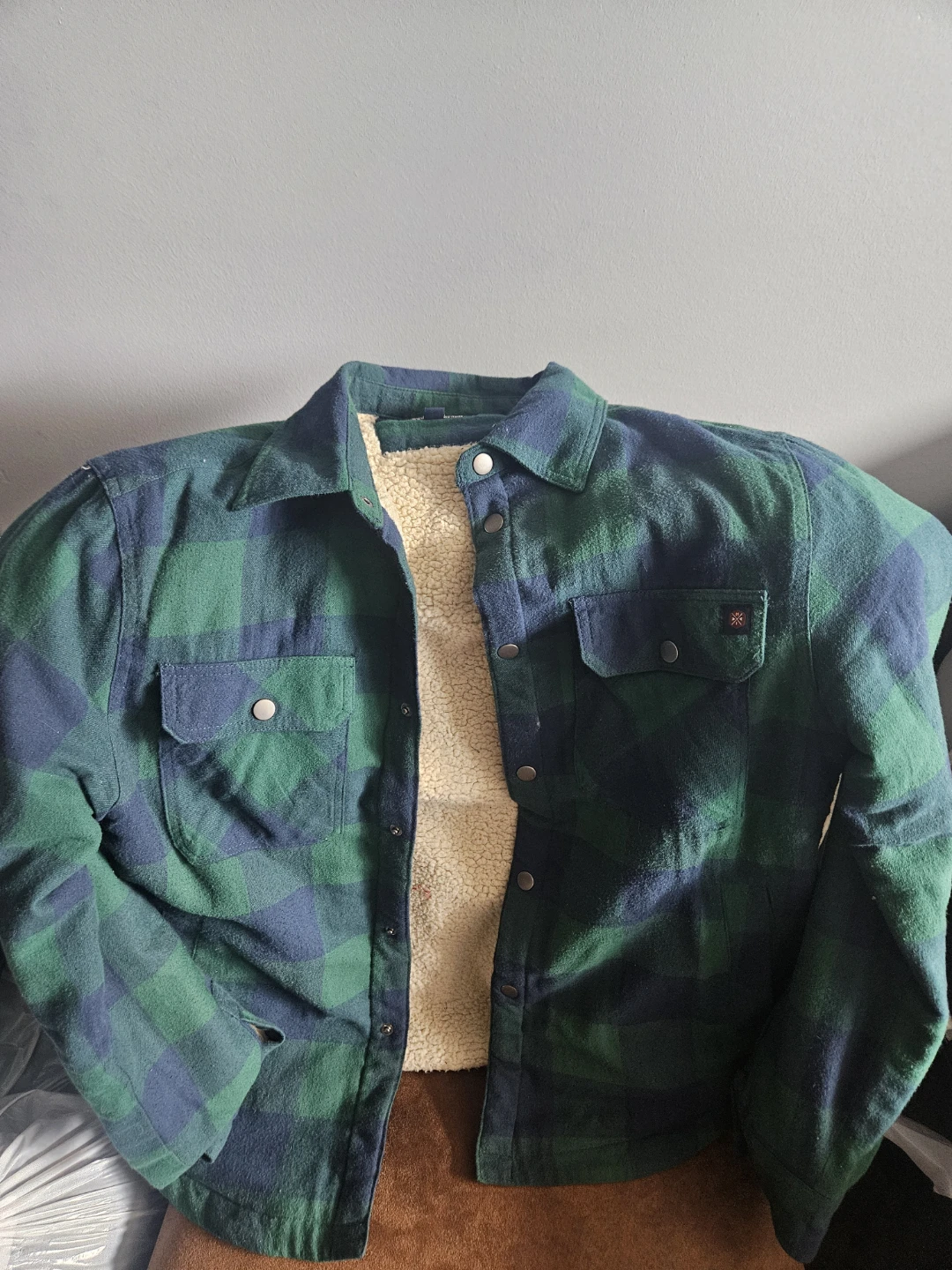 Plaid Sherpa Lined Flannel Jacket