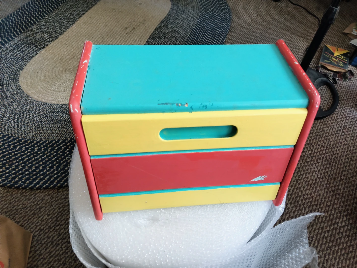 Wooden Box Bench with Lid 11 x 15 x 10 - photo 2