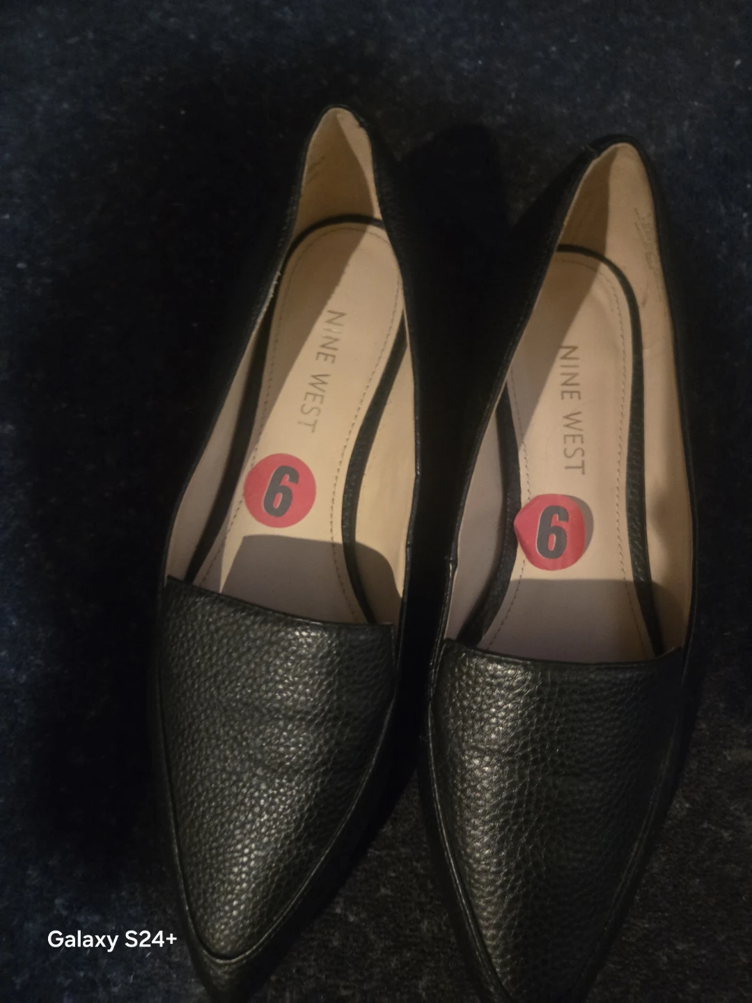 Nine West Black Pointed Toe Flats Size 6 - photo 3