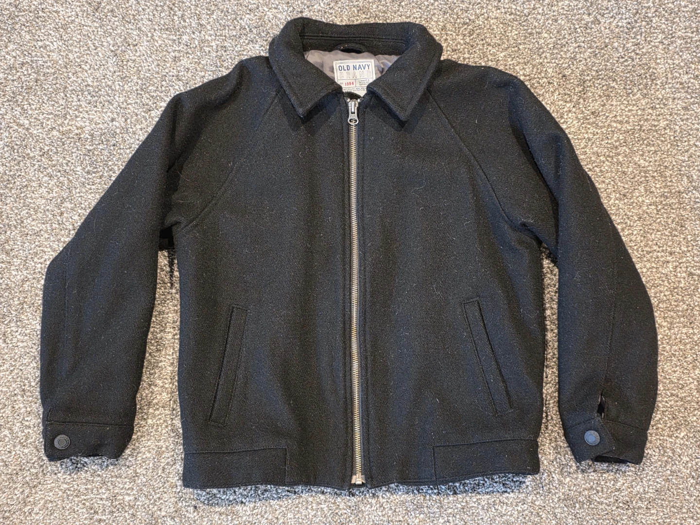 Old Navy Black Wool Blend Jacket - Sz Small