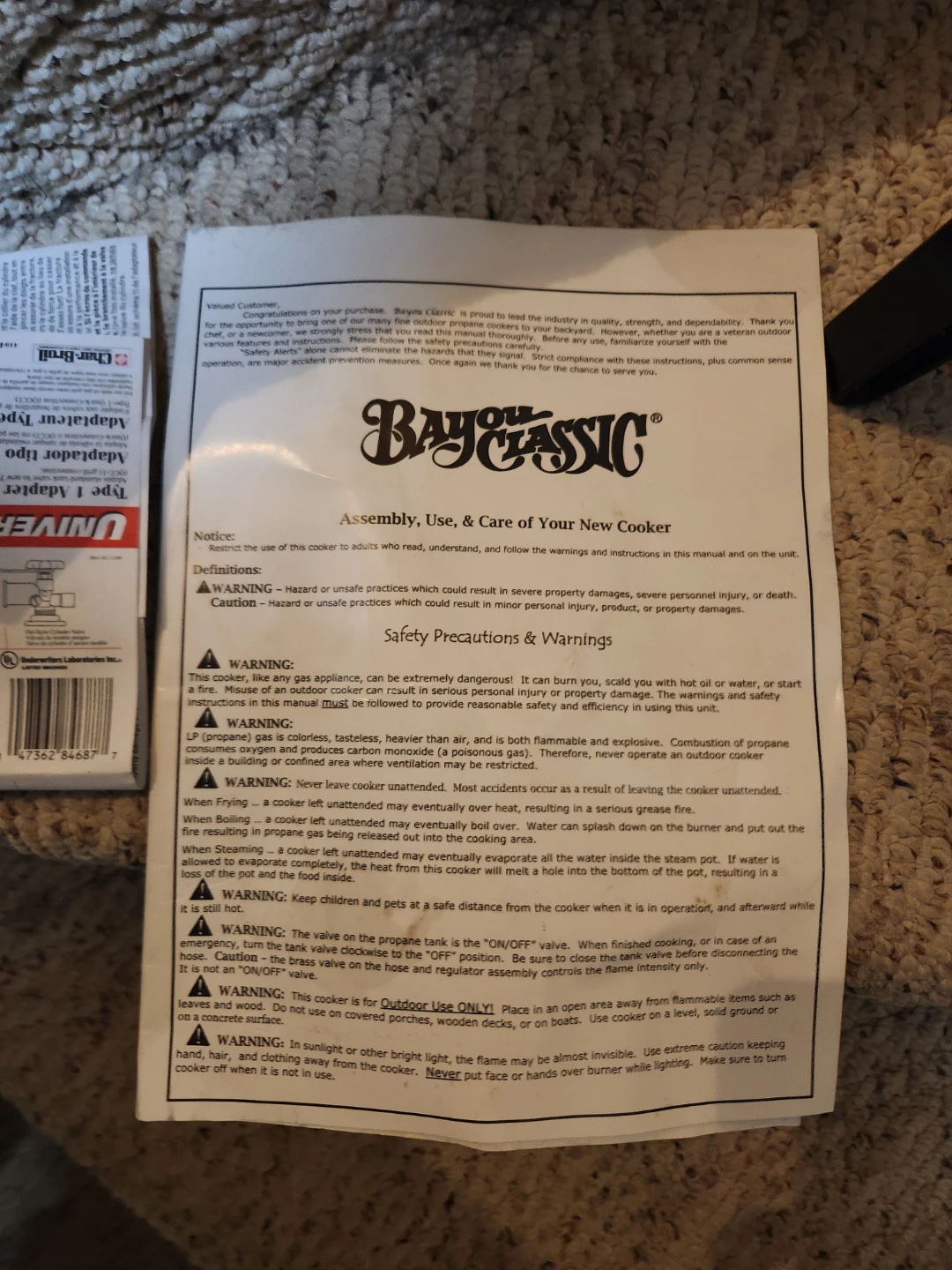 Slightly Used Bayou Classic Propane Cooker Ser - photo 5