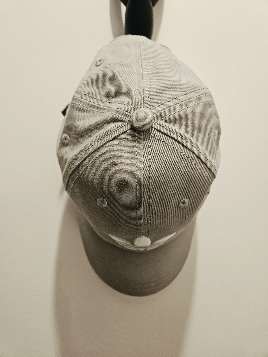 Adidas Light Grey Trefoil strap back hat - photo 2