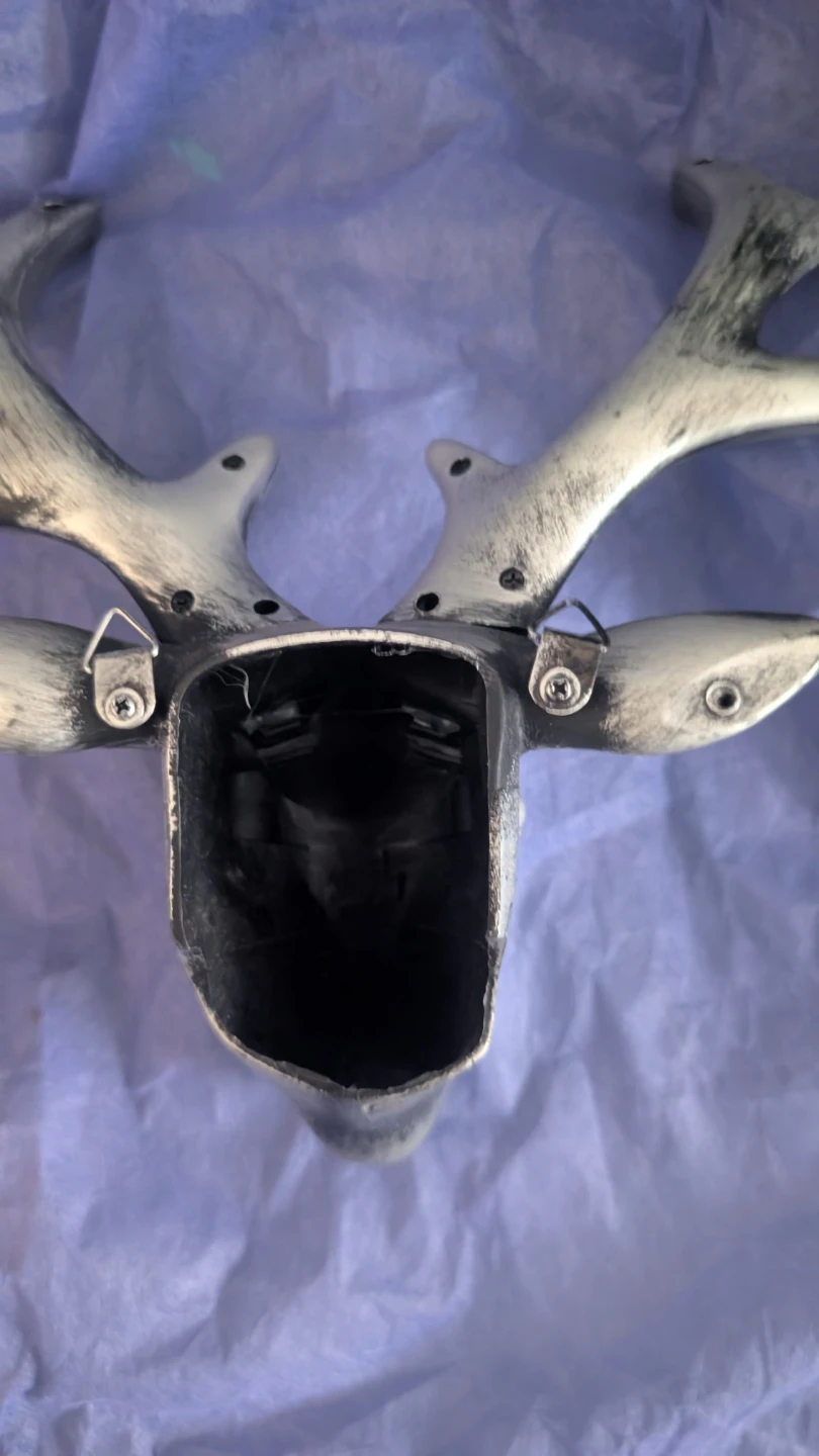 Silver Faux Taxidermy Deer Head Wall Mount - photo 2