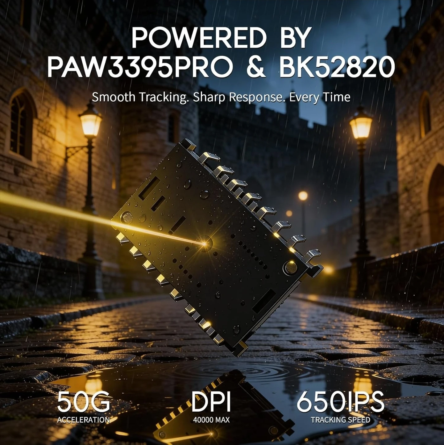 ATTACK SHARK MAMBASNAKE M2 Wireless Gaming Mouse, Carbon Fiber - photo 3