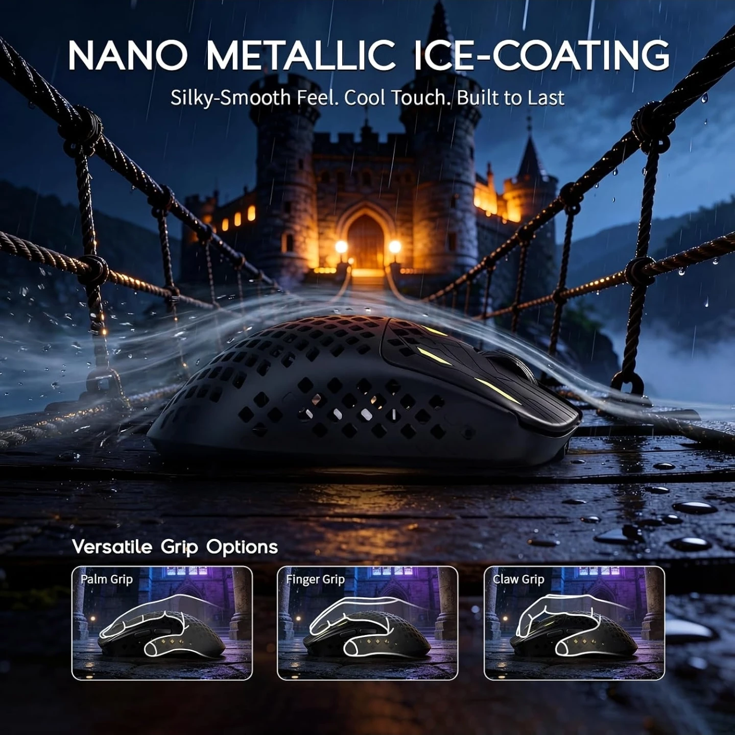 ATTACK SHARK MAMBASNAKE M2 Wireless Gaming Mouse, Carbon Fiber - photo 4