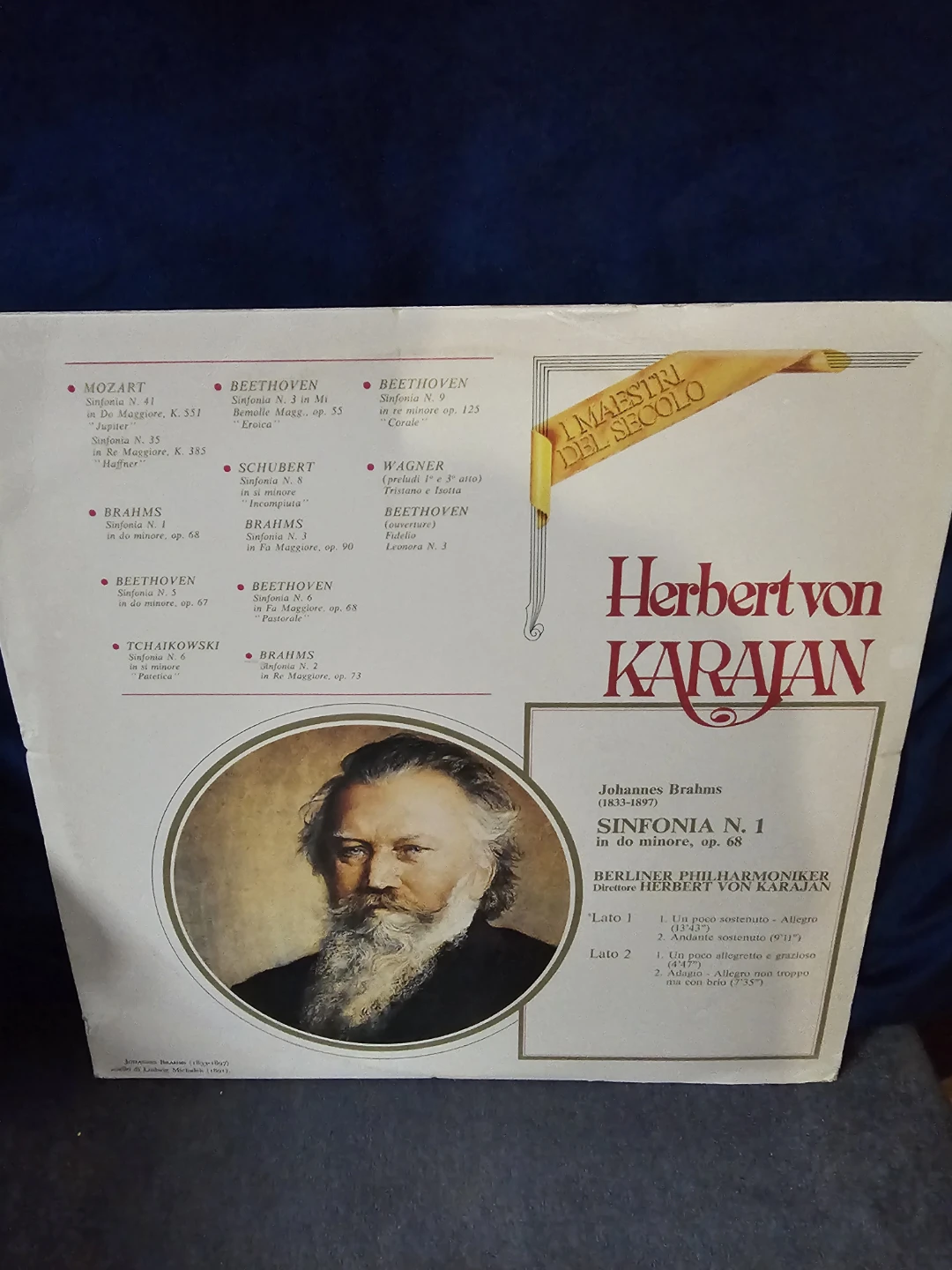 Brahms Symphony No. 1 in D minor, Op. 68 Vinyl Record - photo 2