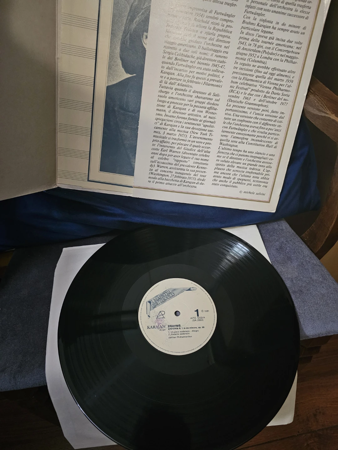 Brahms Symphony No. 1 in D minor, Op. 68 Vinyl Record - photo 3