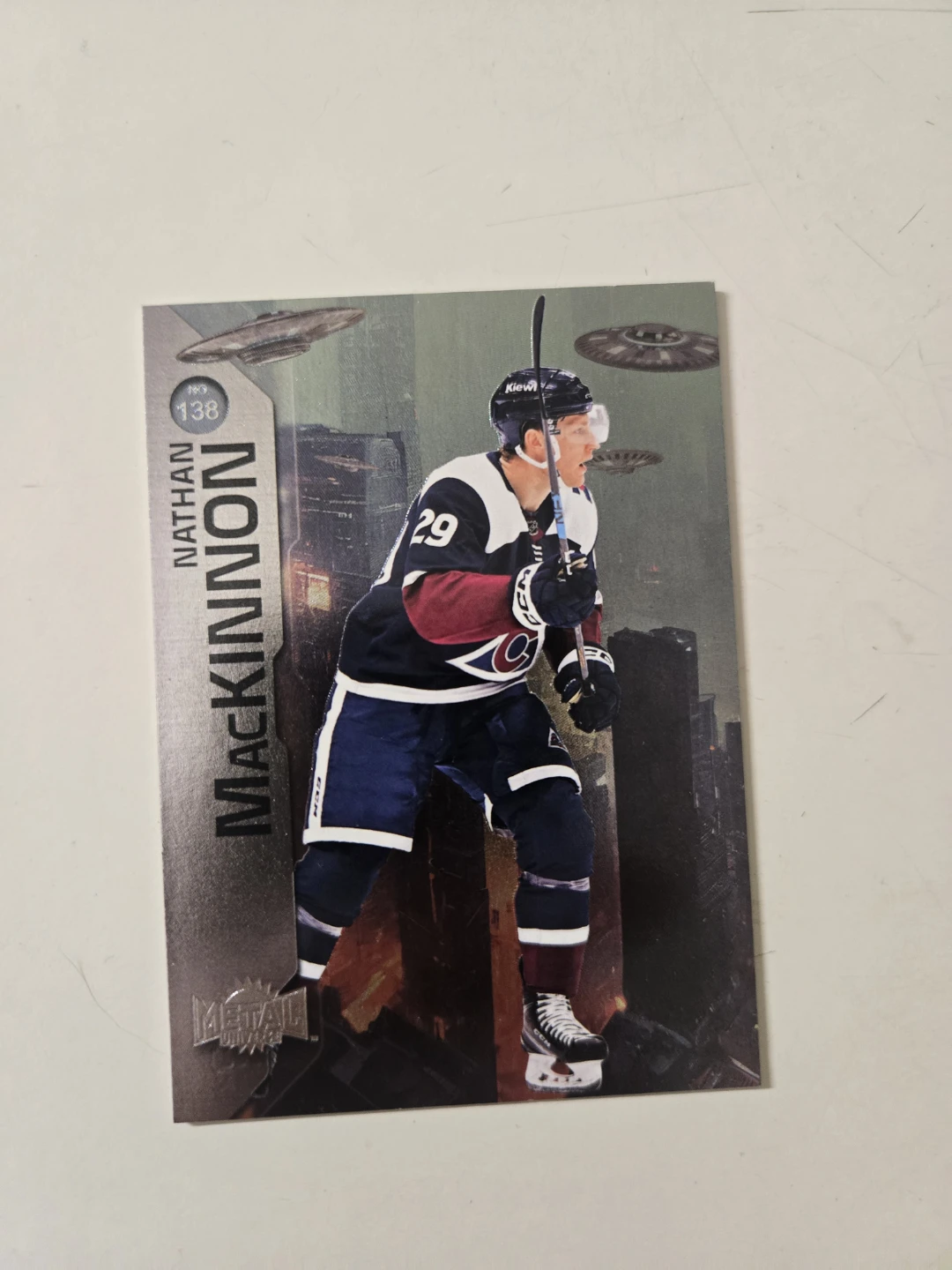 2023-24 Metal Universe Hockey Card #138 Nathan MacKinnon