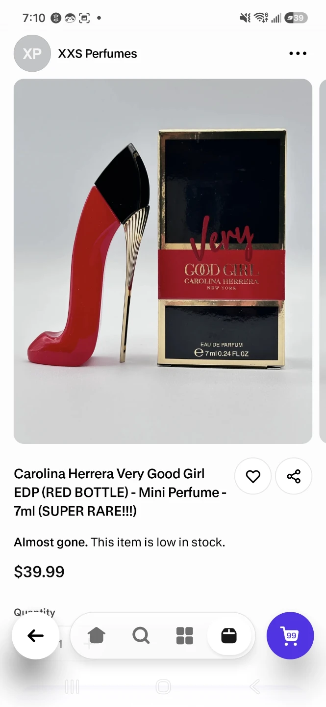🎁 Carolina Herrera Good Girl Travel Perfume Set + Makeup bag - photo 4