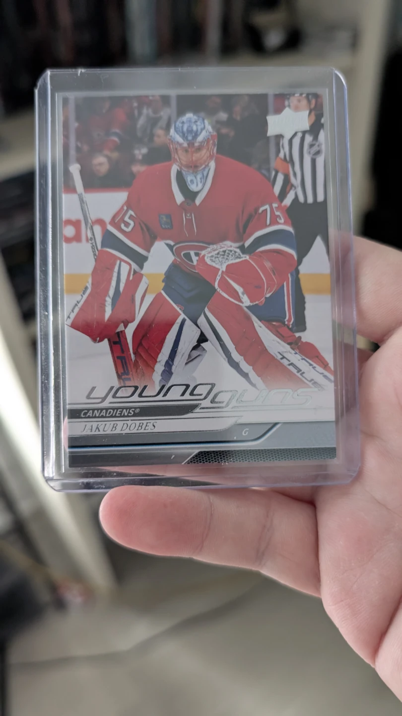 Upper Deck Young Guns Jakob Dobes Hockey Card 2024-25