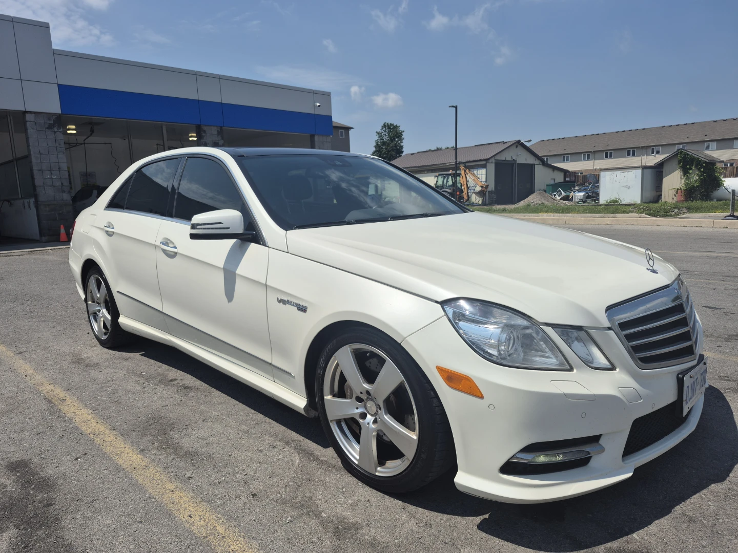 White Mercedes-Benz E-Class Sedan