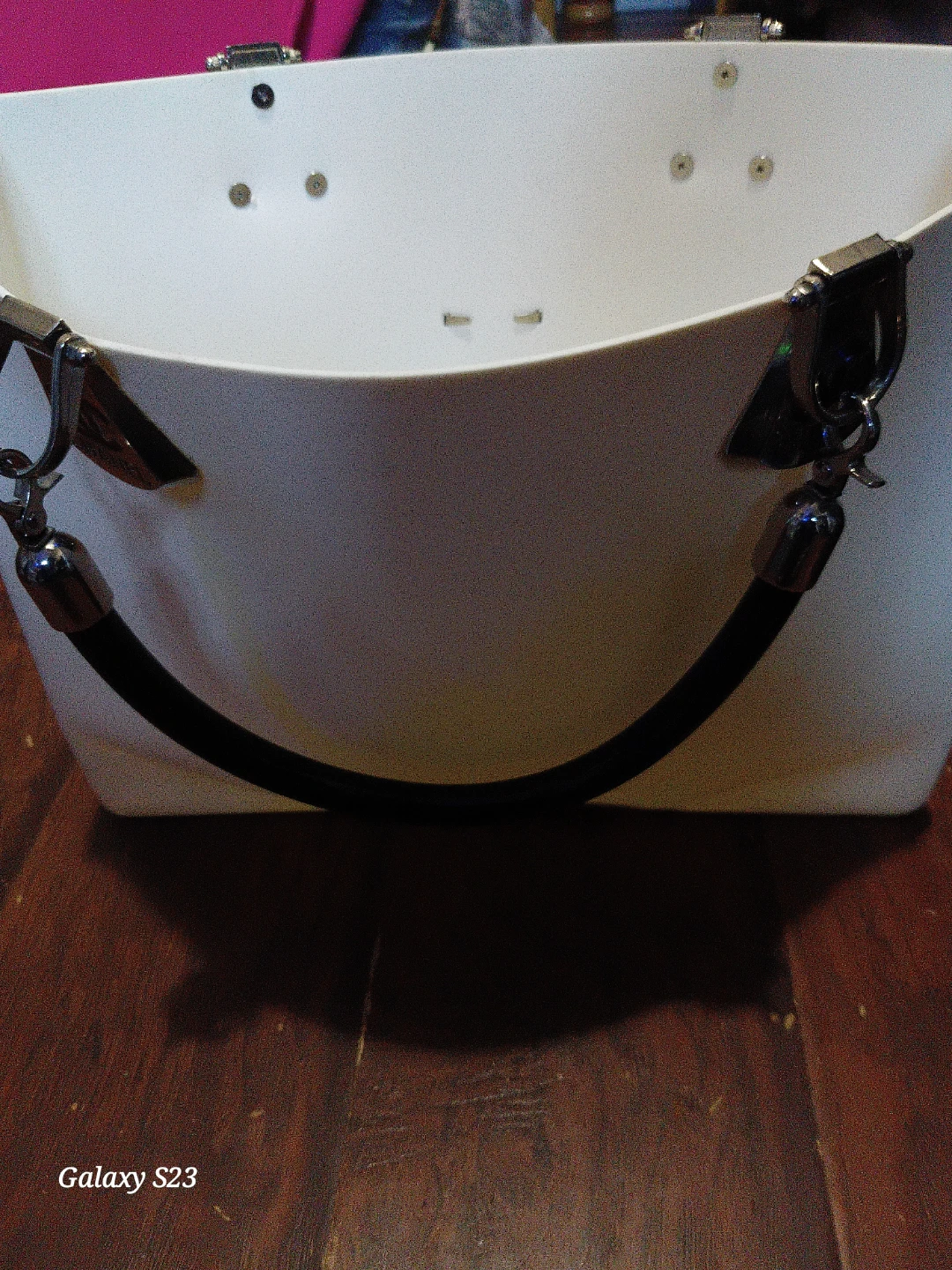 White Chanel tote bag