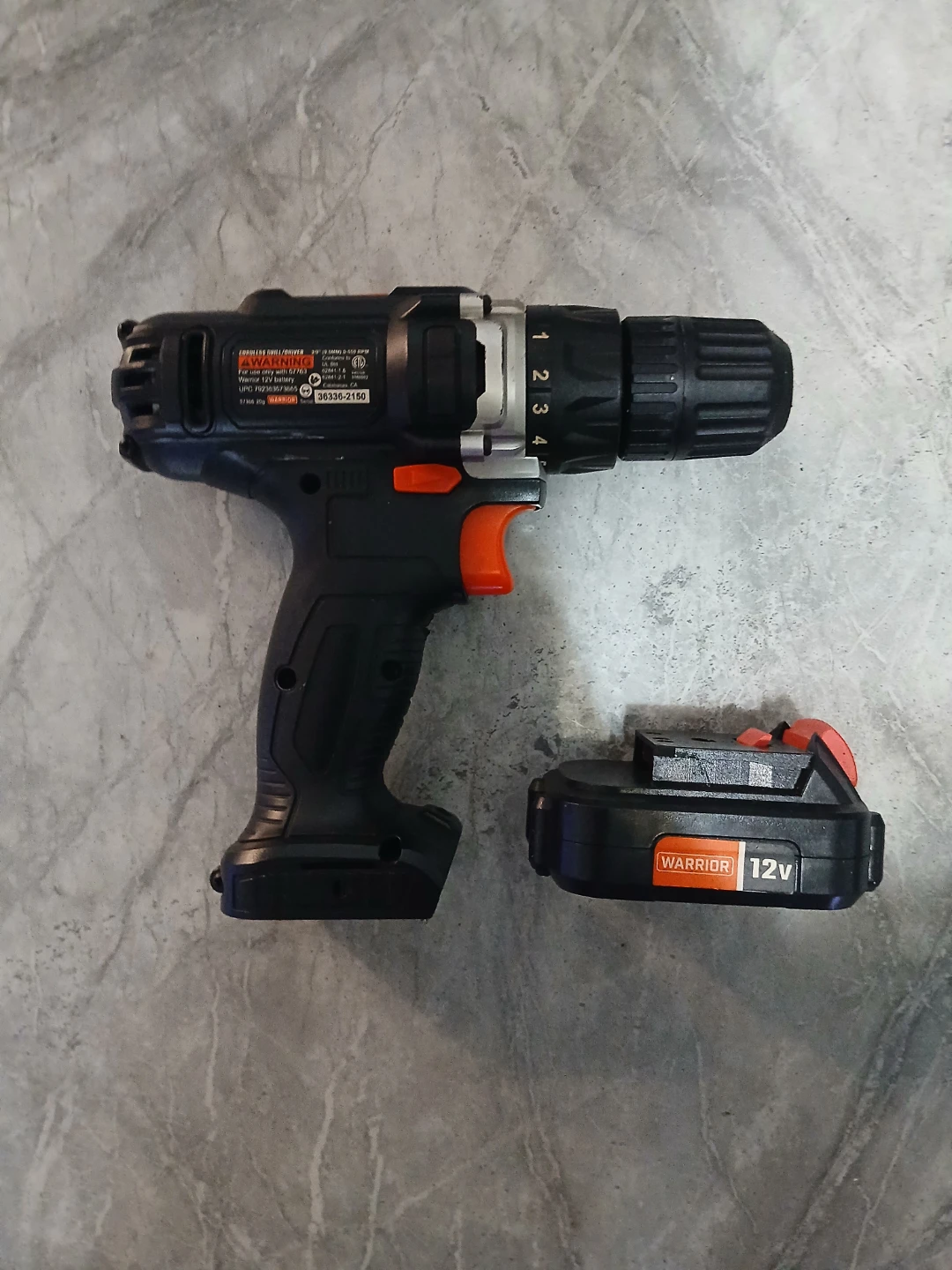 Black & Decker 12V Cordless Drill with Battery & Charger - photo 4
