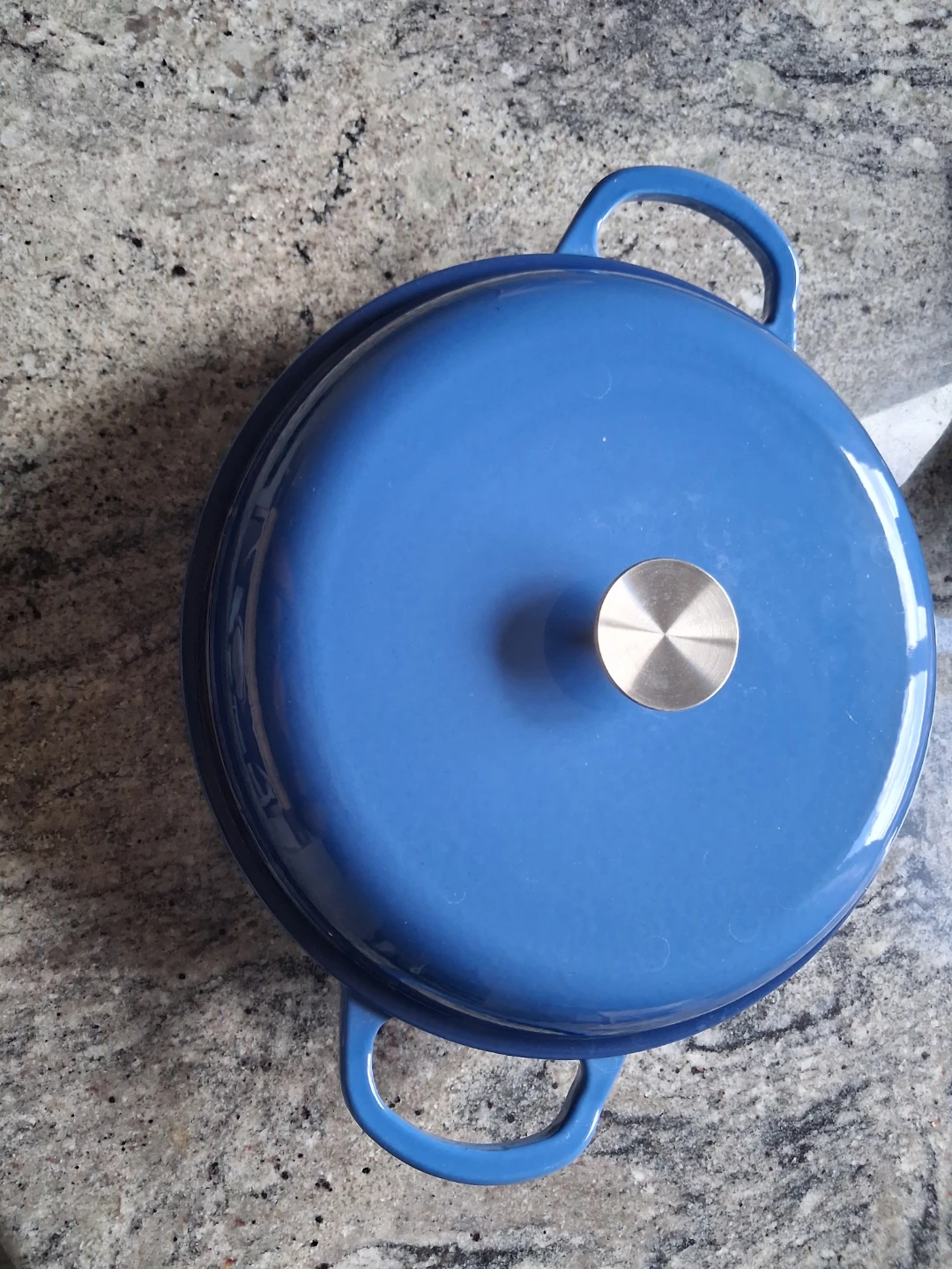 Blue Enamel Cast Iron Dutch Oven