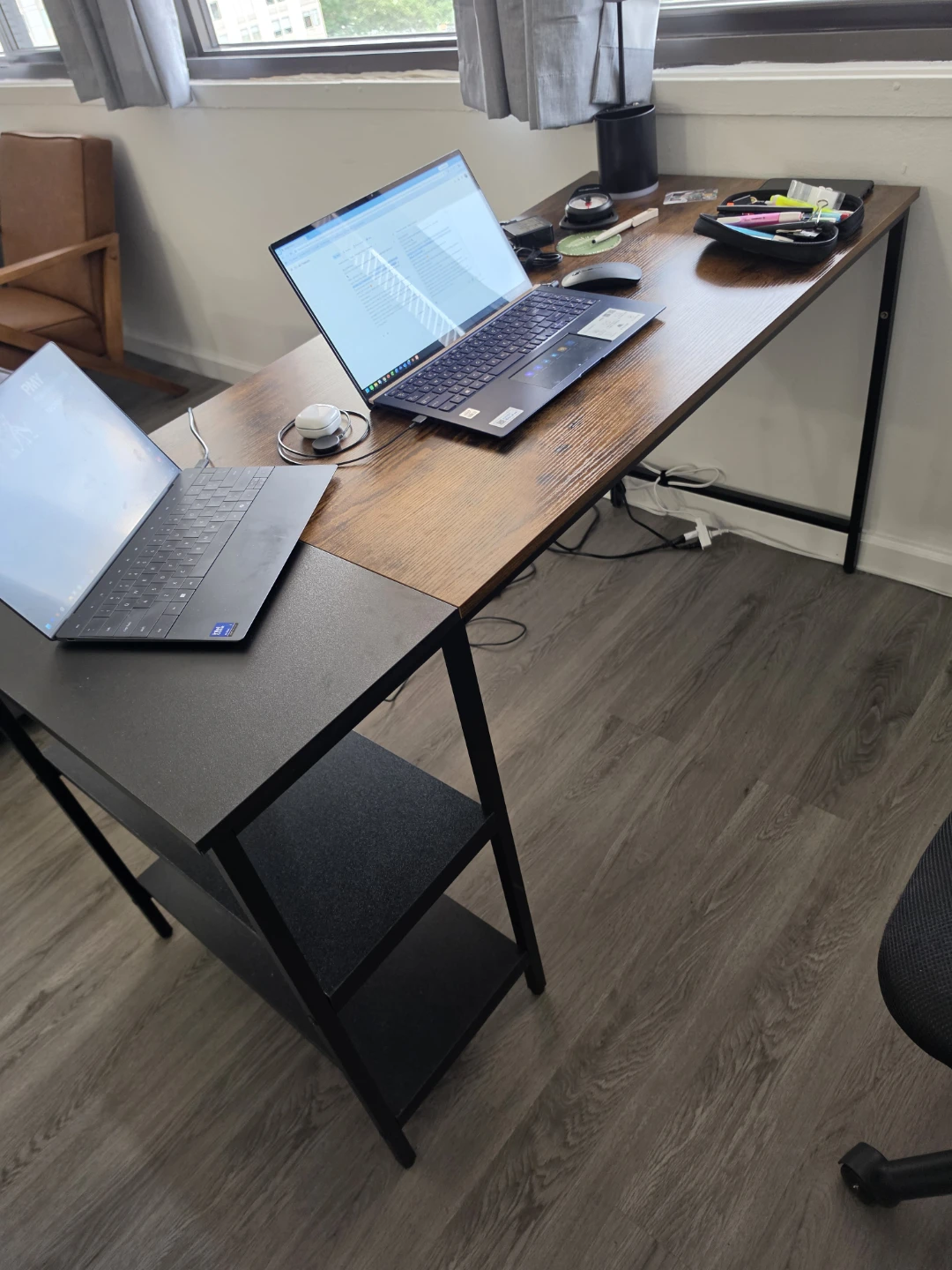 Computer Desk 55" with Shelf – $50 - photo 2