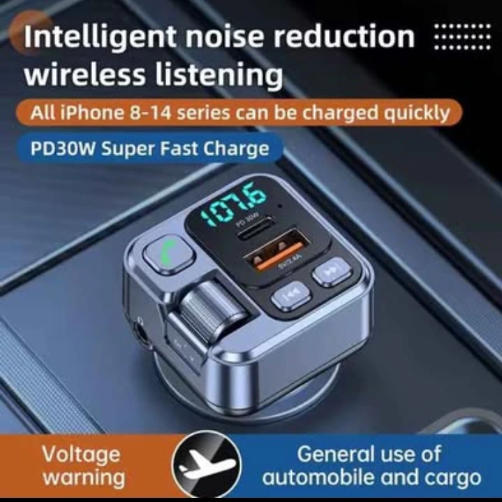 Bluetooth FM Transmitter Car Charger PD 30W - photo 4