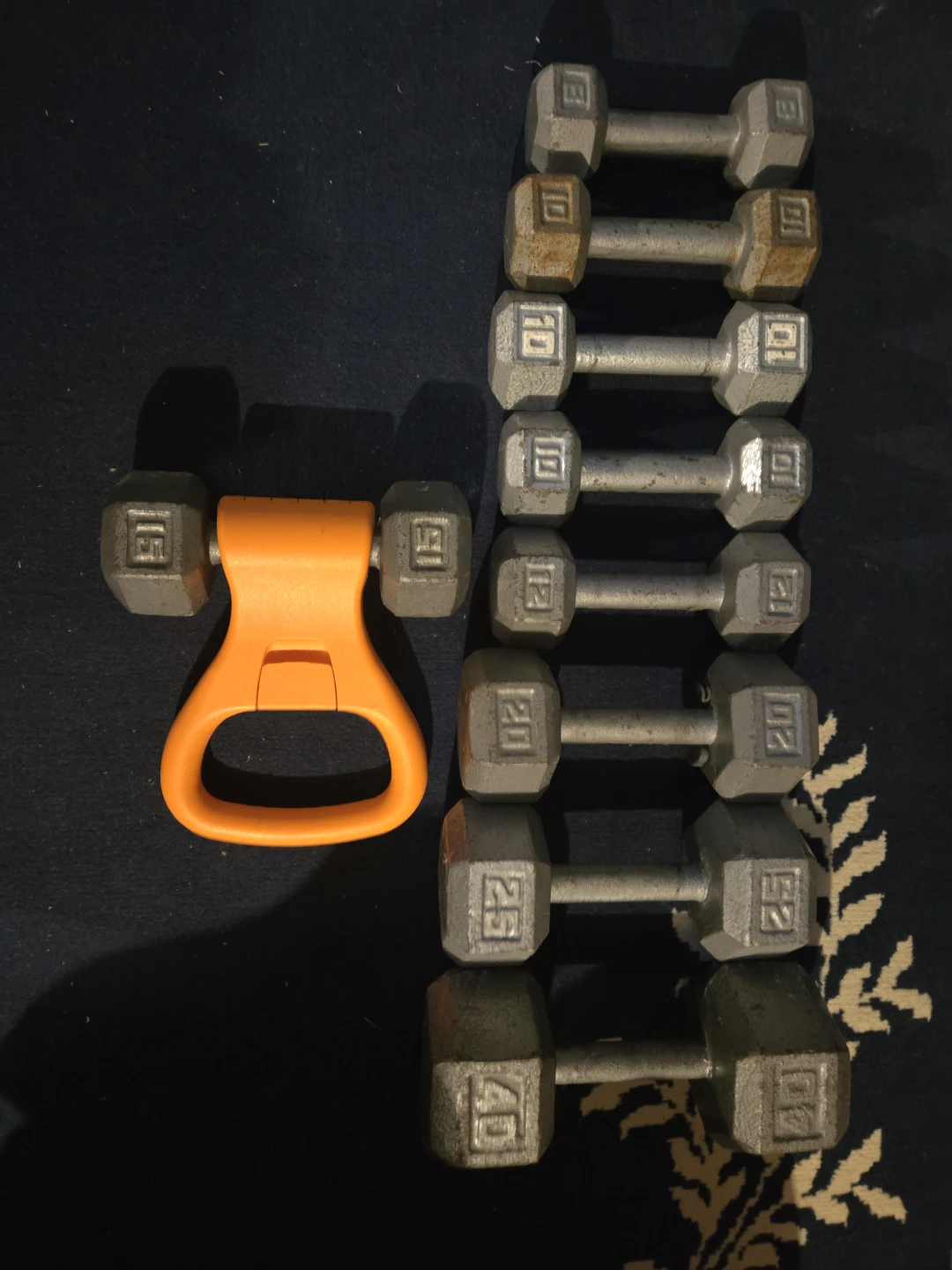 Cast Iron Dumbbell Set with Rack - photo 3