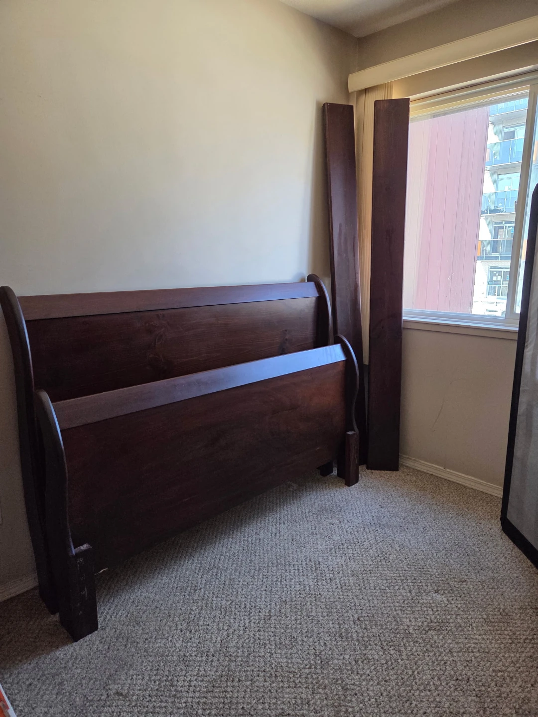 Wooden Sleigh Bed Frame