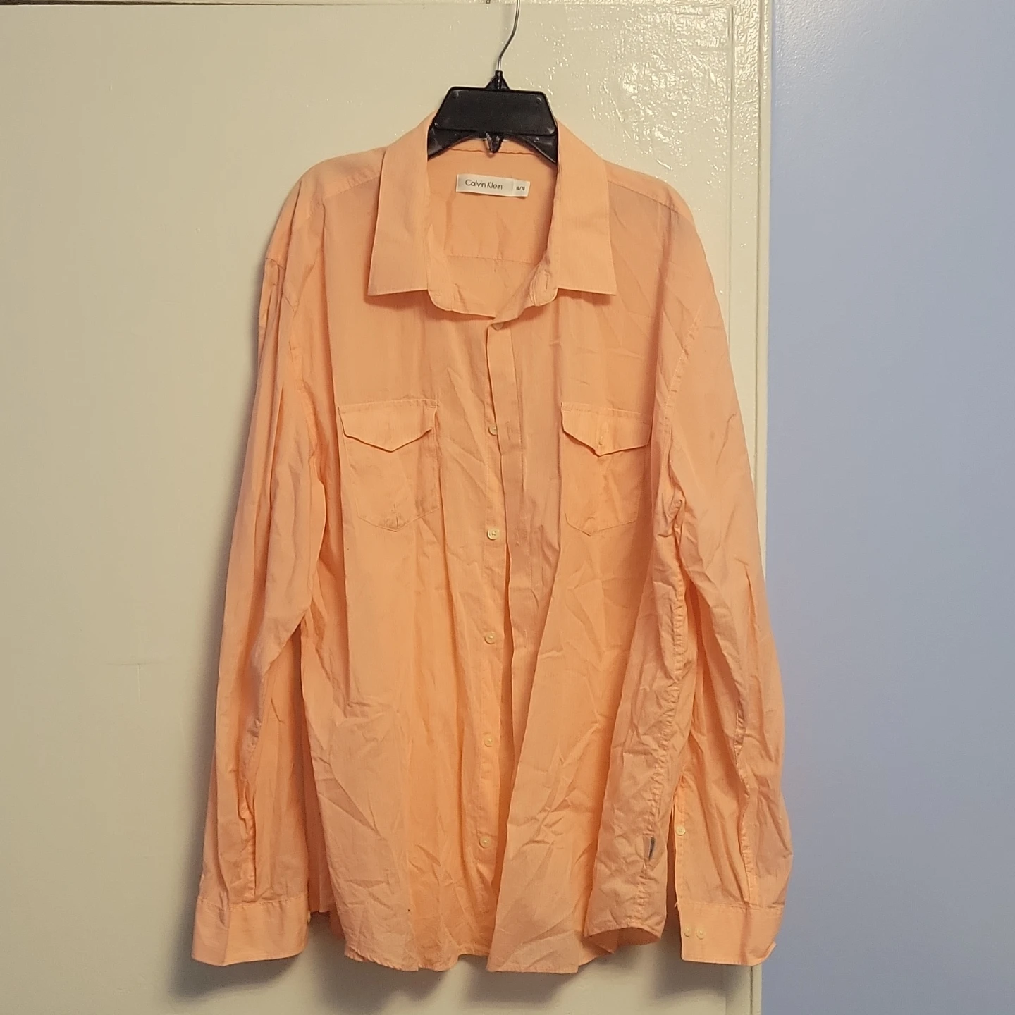 Calvin Klein Men's Long Sleeve Button Up Shirt XL