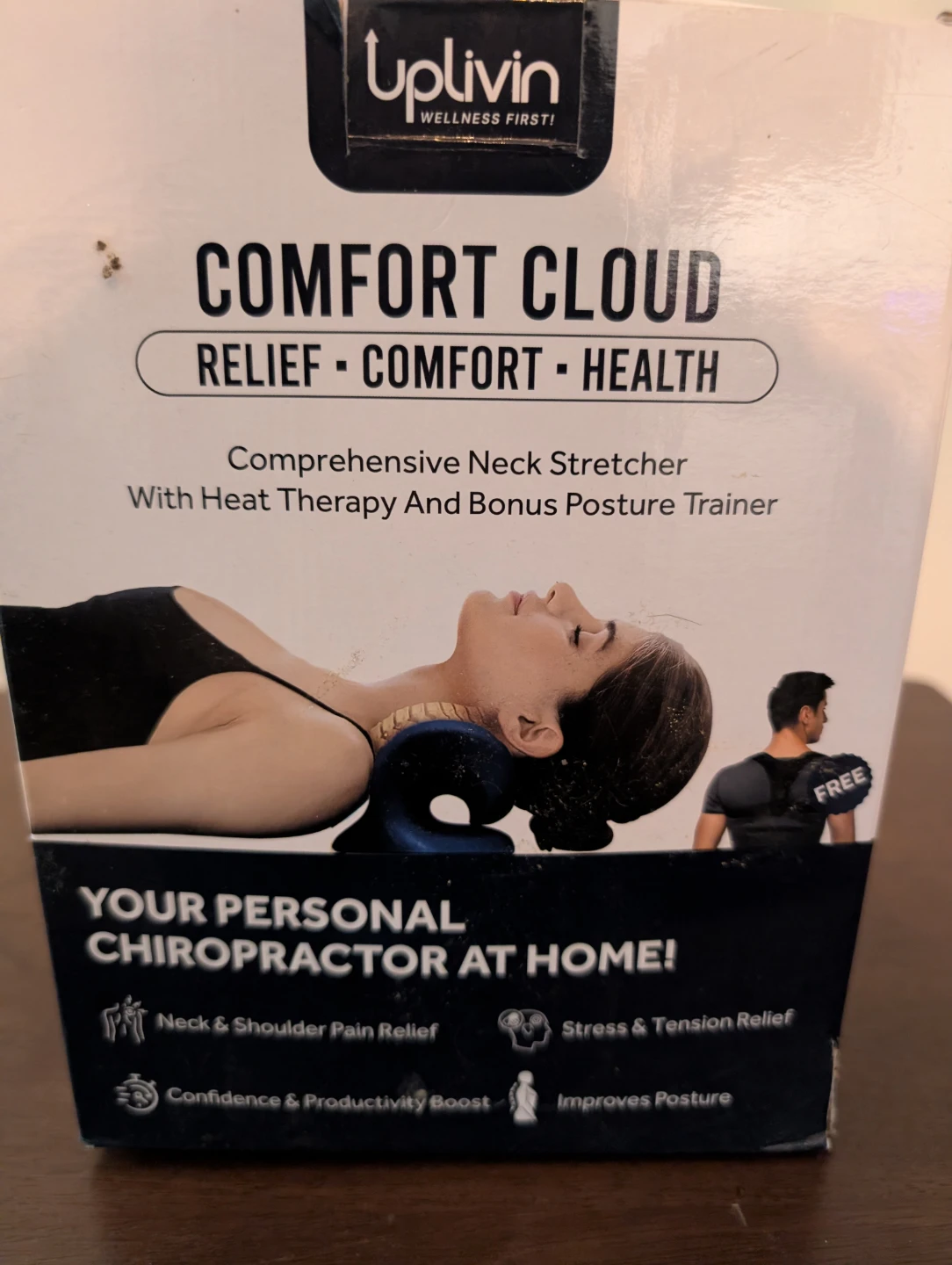Uplivin Comfort Cloud Neck Stretcher with Heat Therapy