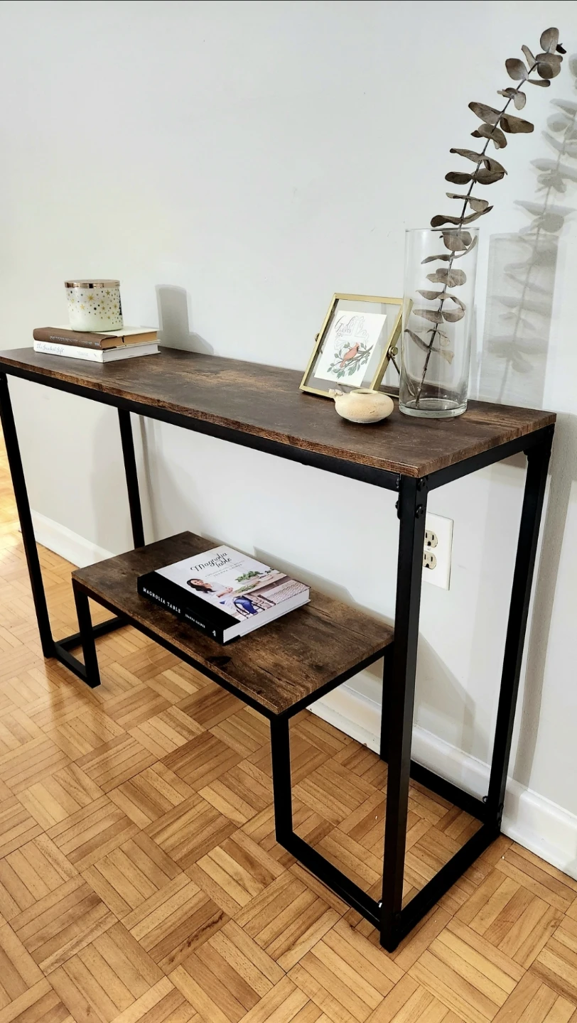 Rustic Brown Console Table Entryway *new