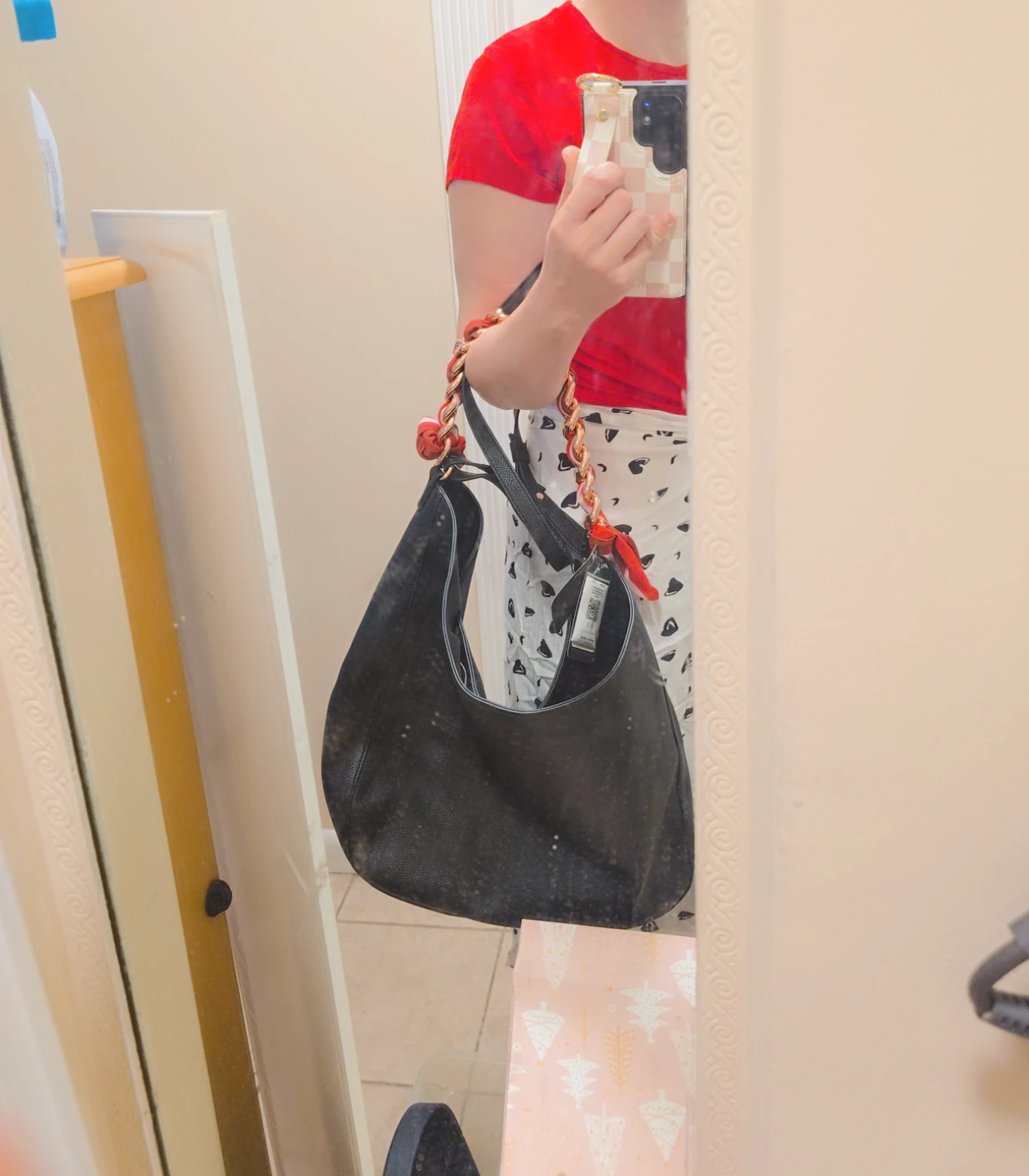Armani exchange Black Shoulder Bag with Chunky Chain Strap - photo 3