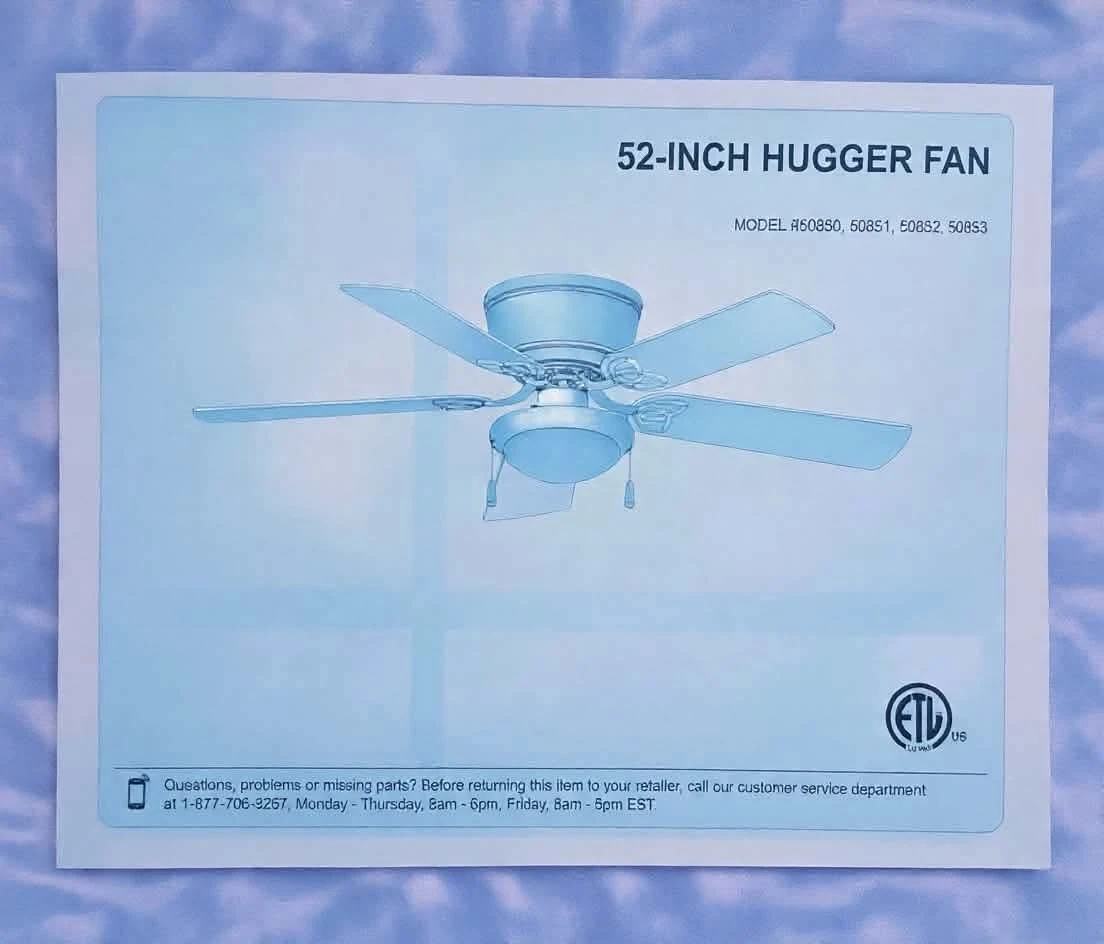 52-Inch Hugger Fan