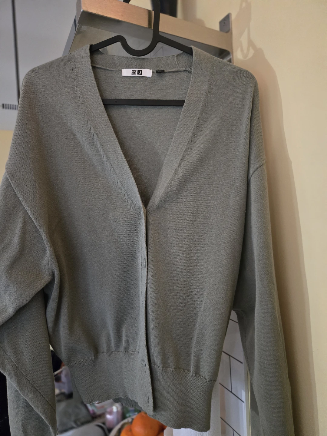 Uniqlo U Cardigan - Olive Green - Size S