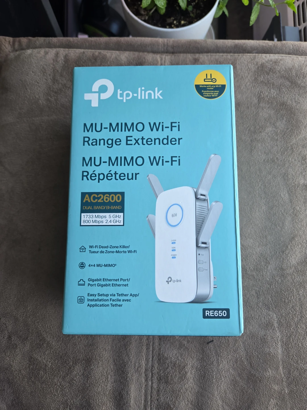 TP-Link AC2600 MU-MIMO Wi-Fi Range Extender RE650