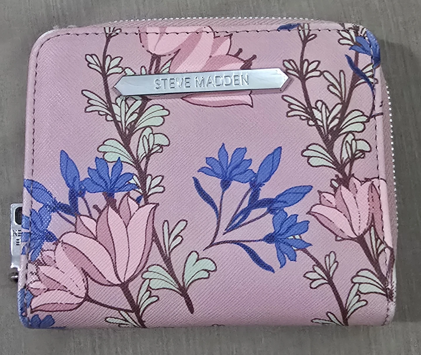 Steve Madden Floral Zip Around Wallet