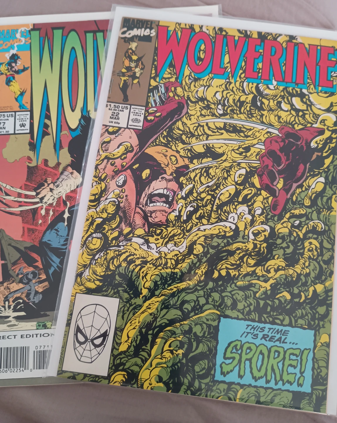 Wolverine Comic Lot (7 Issues) #22, #61, #77, #106–109