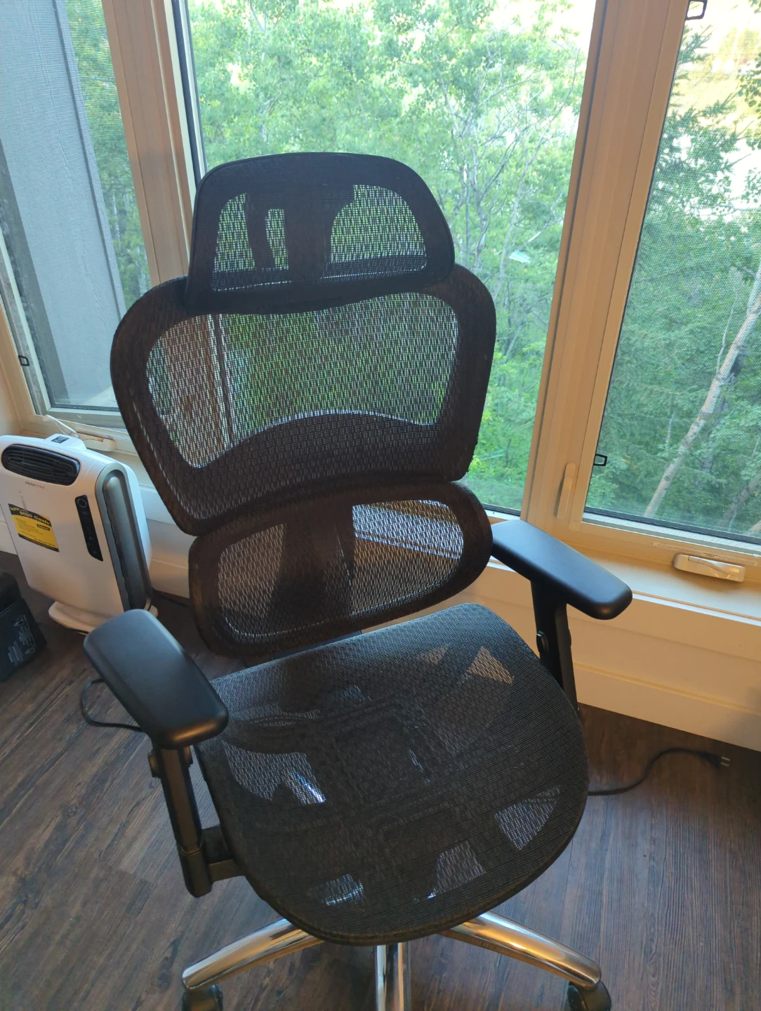 Black Ergonomic Office Chair with Mesh Back