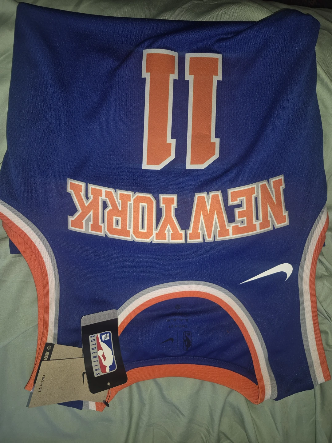 Nike New York Knicks NBA Icon Edition Jersey #11 - Size XL - photo 2