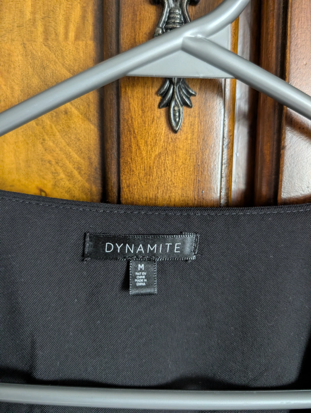 DYNAMITE Black Button-Up Blouse - Size M - photo 2