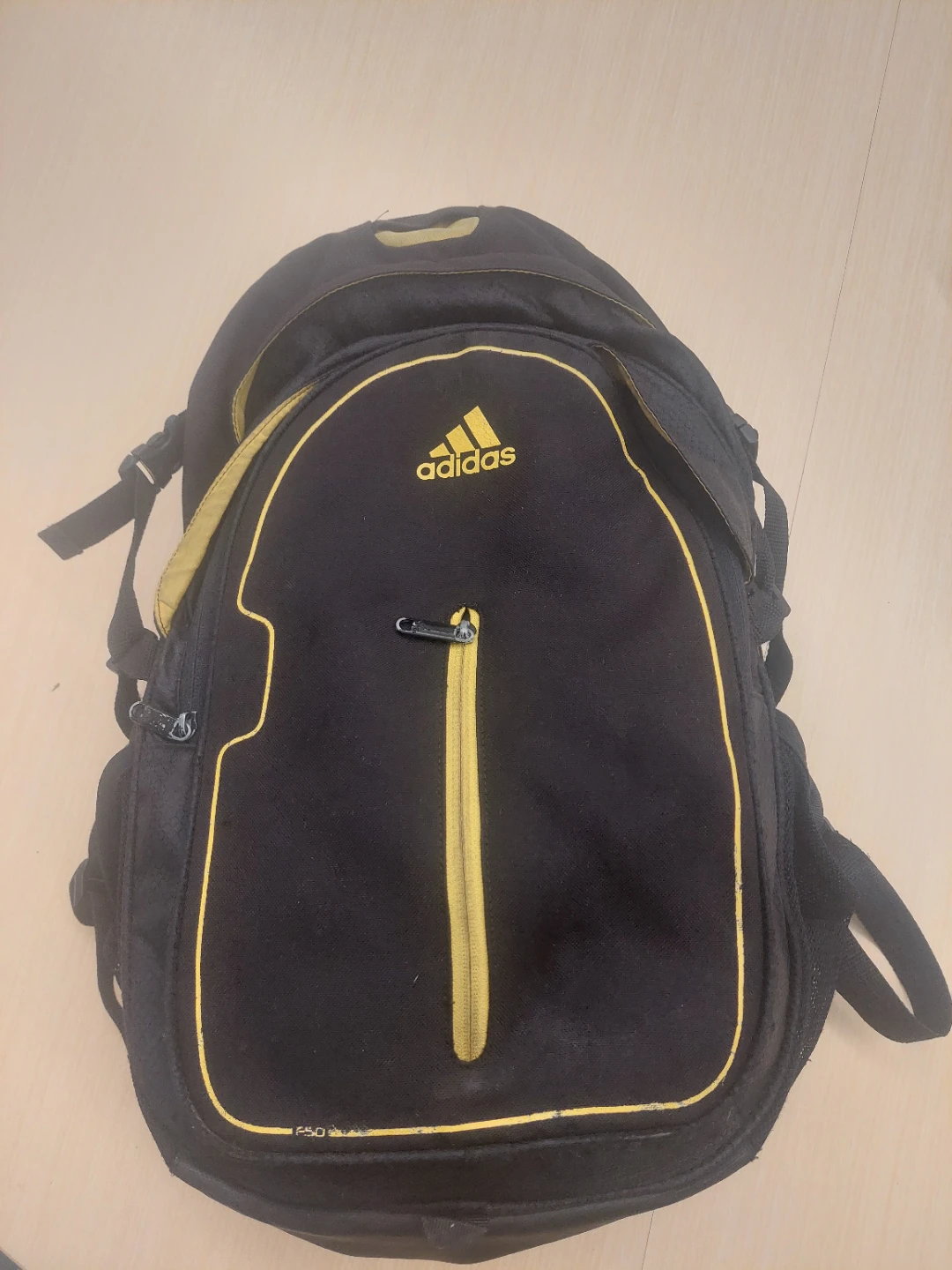 Adidas Black & Yellow Backpack