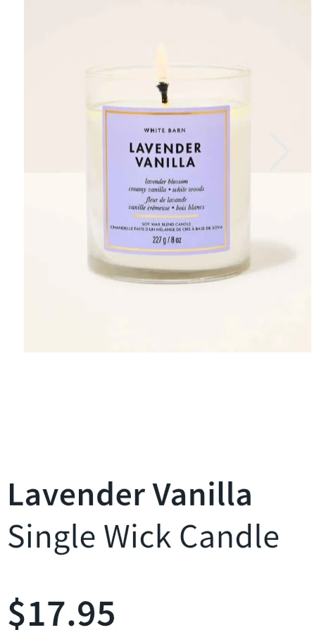 New - Lavender Vanilla candle from Bath and Bodyworks - photo 2