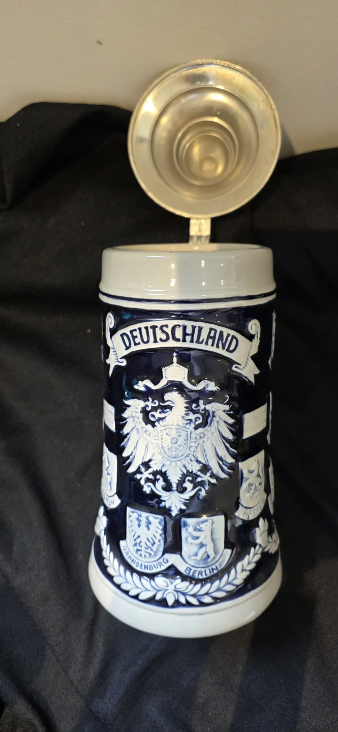 Vintage Deutschland Ceramic Beer Stein ORIGINAL  From Germany