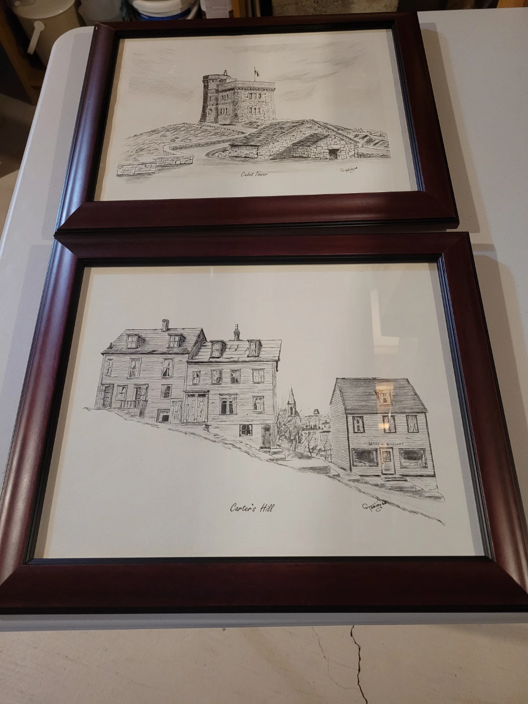 Framed Art Prints - Cabot Tower & Carter's Hill