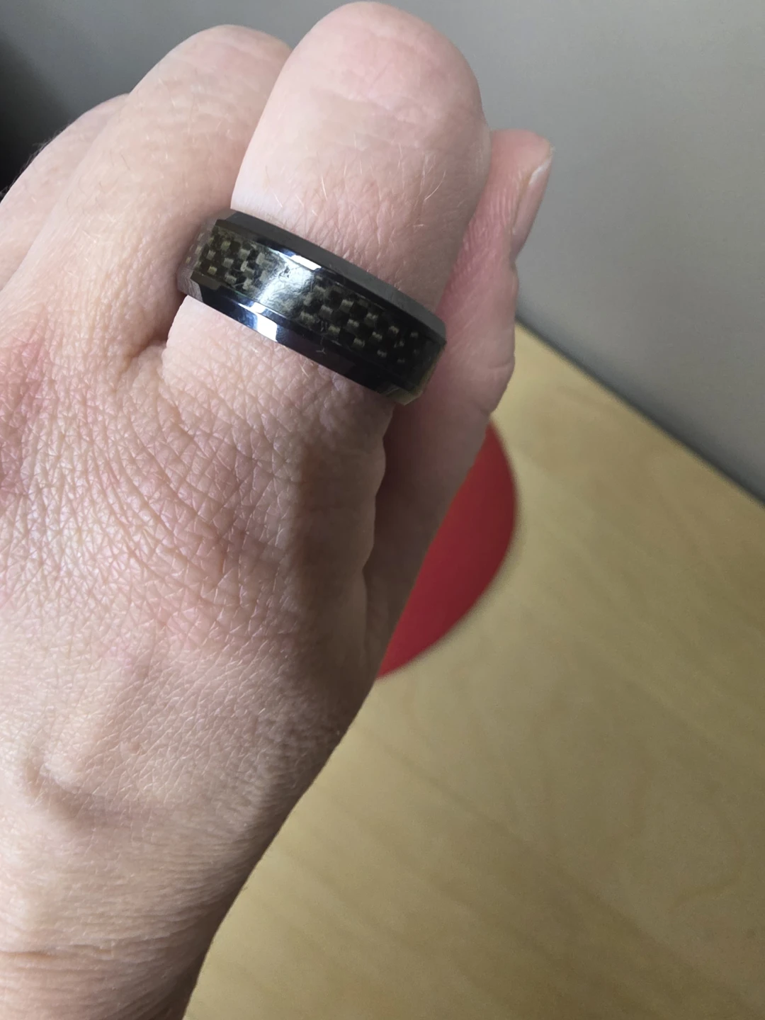 Men  black ceramic ring - photo 2