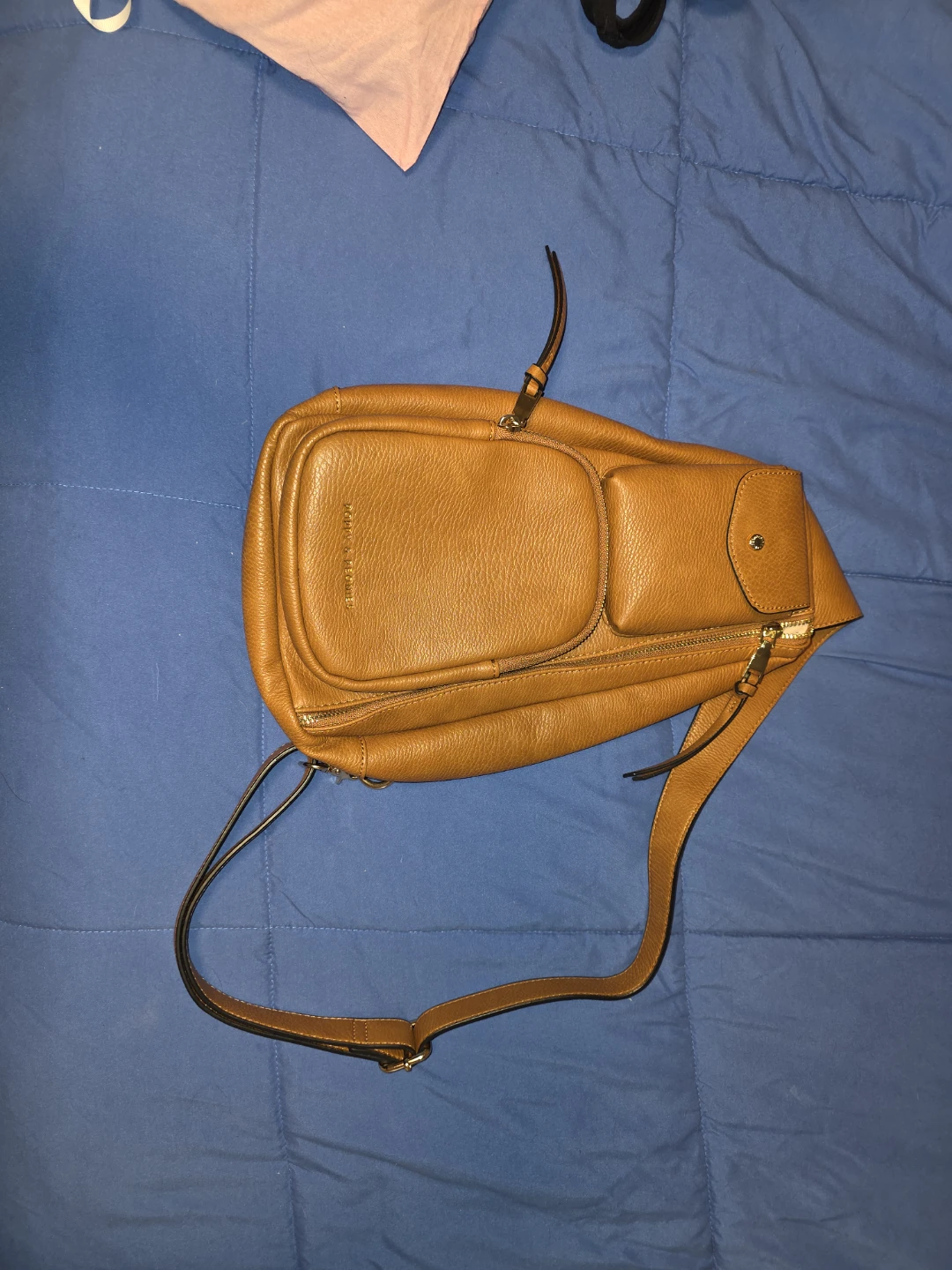 Poppy & Peonies Sling Bag - Cognac - photo 2